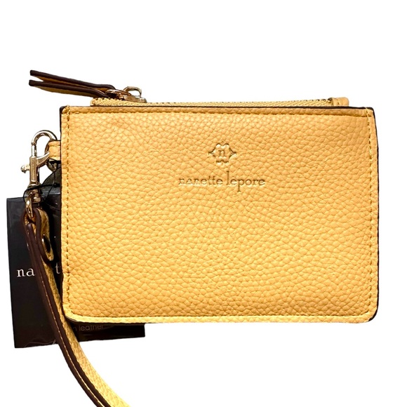 ☀️ NWT Nanette Lepore Becka Top Zip Card Case Wristlet - Picture 3 of 5